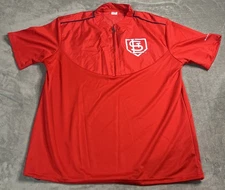St Louis Cardinals Monsanto Halfzip Short Sleeve Windbreaker Men's XL Limited Ed