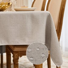 WAITER TREE Table Cloth 145x215 cm Rectangular Wipe Clean Table Cover Lake Blue
