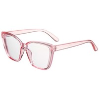 FüR Damen Herren Sonnenbrille, Pc Blaulichtfilter, Transparent Rosa
