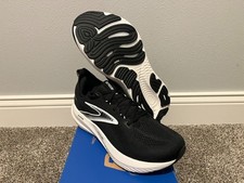 Men's Size 10.5 Brooks Glycerin 22 Running Shoes New In Box Black/Grey/White