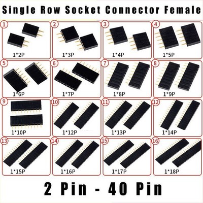 Buchsenleiste 2,54 mm Weiblich Pin Single Row 2 Bis 40 Polig Raspberry Pi