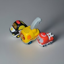 V-Tech Kids Car Bundle Of 3! Police/Tow & Fre...