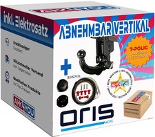 AHK ORIS für VW Golf IV Fließheck 97-03 vert. abnehmbar + 7-pol ES ABE