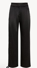 Simone Pérèle NWT $325 Black Silk Love Me Trousers w/ Sheer Lace Side Panels XL