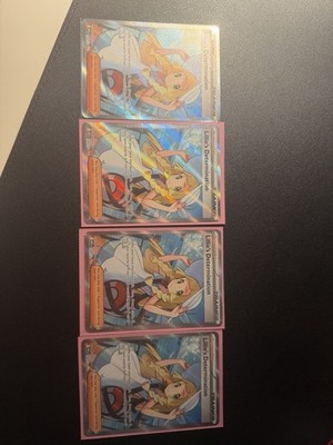 Lillie's Determination Full Art Ultra Rare Playset 4x NM