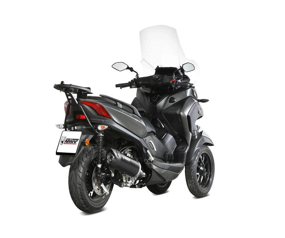 Terminale di Scarico Mivv MOVER Acciaio Nero per YAMAHA TRICITY 300 2021 > 2024 - Immagine 4 di 4