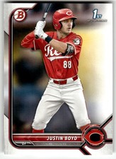 2022 Bowman Draft #BD-13 Justin Boyd Cincinnati Reds Baseball