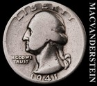 1941 Silver Washington Quarter - Scarce  Better Date  No Reserve  #L4862 — photo 1