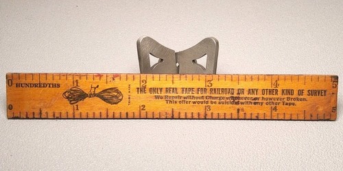 Vtg. Adv. 6" Wood Ruler - Chicago Steel Tape Co. - Chicago, Illinois ~ AD-67 - Picture 10 of 11