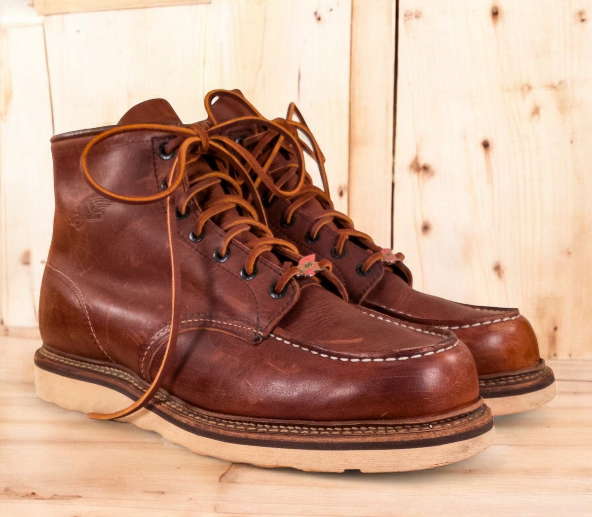 Red Wing 100th Anniversary Moc Toe Boots Size 11D (Soft Toe