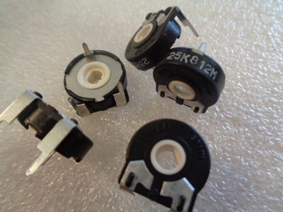 25K OHM HORIZONTALER TRIMMER PIHER CARBON POTENTIOMETER UK LAGERBESTAND x5 STCK.