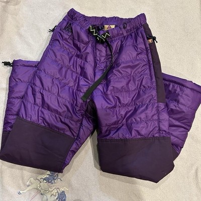 NWT Nike ACG Prima Loft Purple Puffer Snow Pants Size XS.