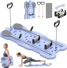 Foldable Pilates Board Reformer Machine AUCTION Set with Ab Roller X0029D18RN