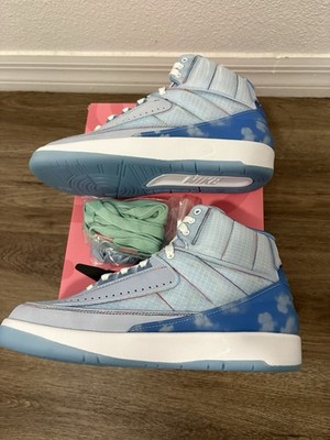 Air Jordan 2 Retro SP J Balvin Celestine Blue/White-Multi Blue Celeste size 6