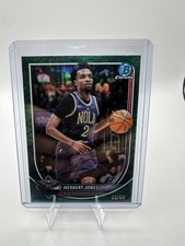 2025-26 Bowman Chrome Herbert Jones GREEN REPTILIAN /99 SSP REFRACTOR BCV140