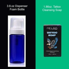 1x 1.86oz. Concentrated Tattoo Cleansing Aftercare Soap  Dispenser Bottles