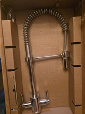 Rangemaster Aquatrend Spring Dual Lever Kitchen Sink Mixer Tap - Chrome