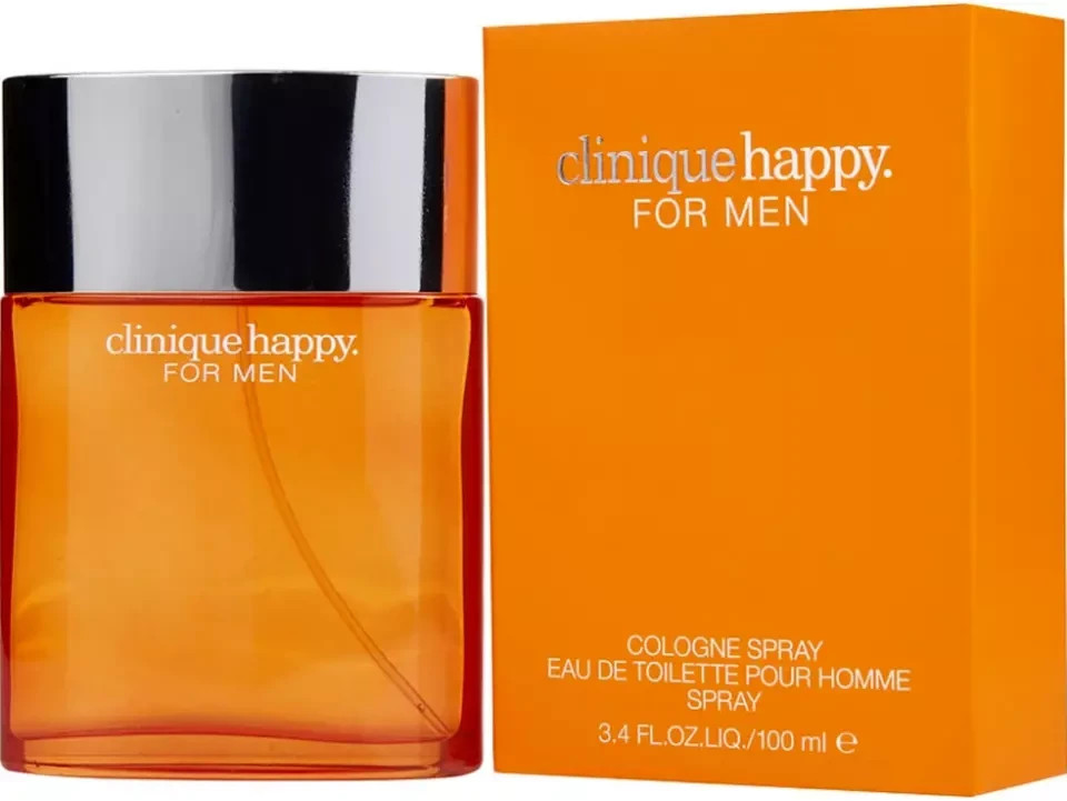 Clinique Happy by 3.3 / 3.4 oz Perfume EDT Spray for Men's Fragrances NEW IN BOX