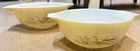 Pyrex Forest Fancies Mushroom Cinderella Nesting Bowls Set of 2 443 444 Mixing