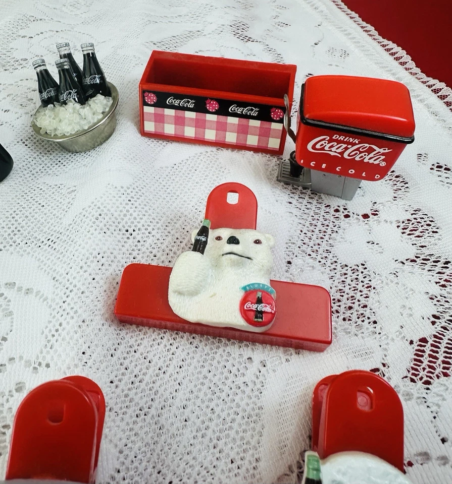 Lot 18 Coca-Cola Refrigerator Magnets 1990s Retro Kitchen Decor Coke Collectable - Image 2 of 4