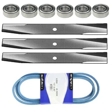 Deck Kit Bearings Blades Belt Fits John Deere 46" 48" mower 300 314 316 317 318