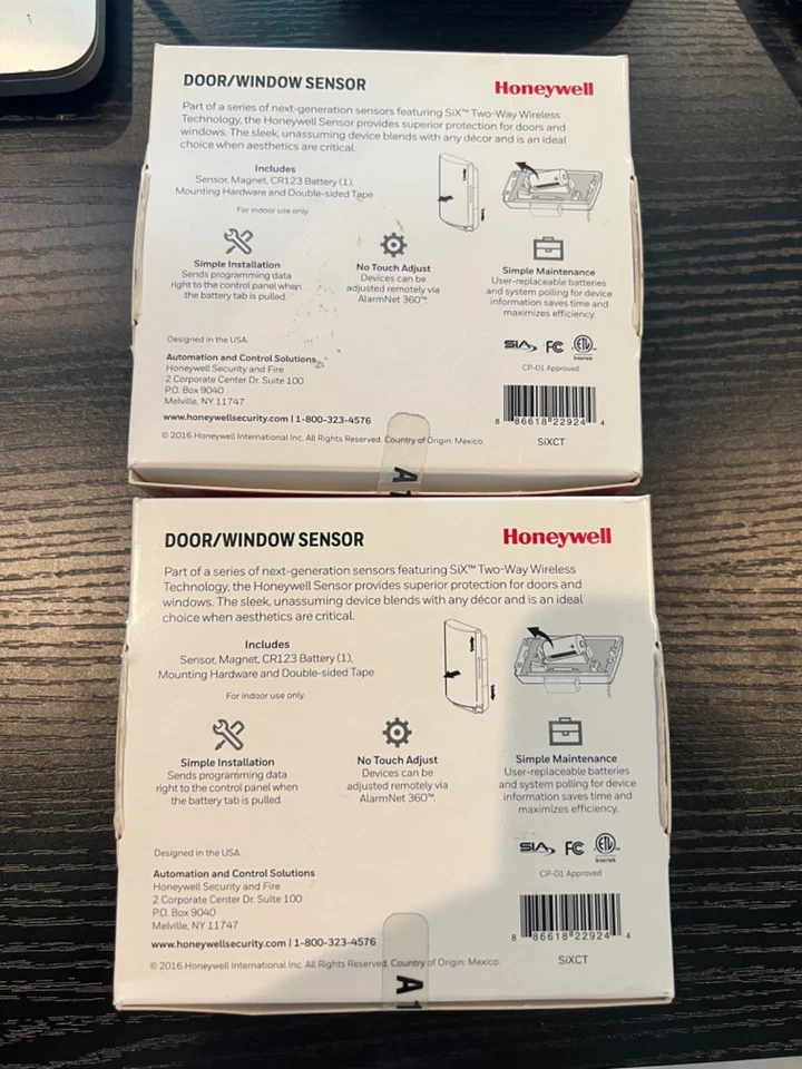Honeywell SiXCT Two Way Wireless Door Window Sensor New Open Box - Image 2 of 2