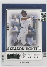 2021 Panini Contenders Season Ticket Green Kyle Lewis #14 10cl