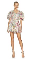 ZIMMERMANN Dress Clover Panelled Mini, size 0/ AU 8, Short Spliced Floral