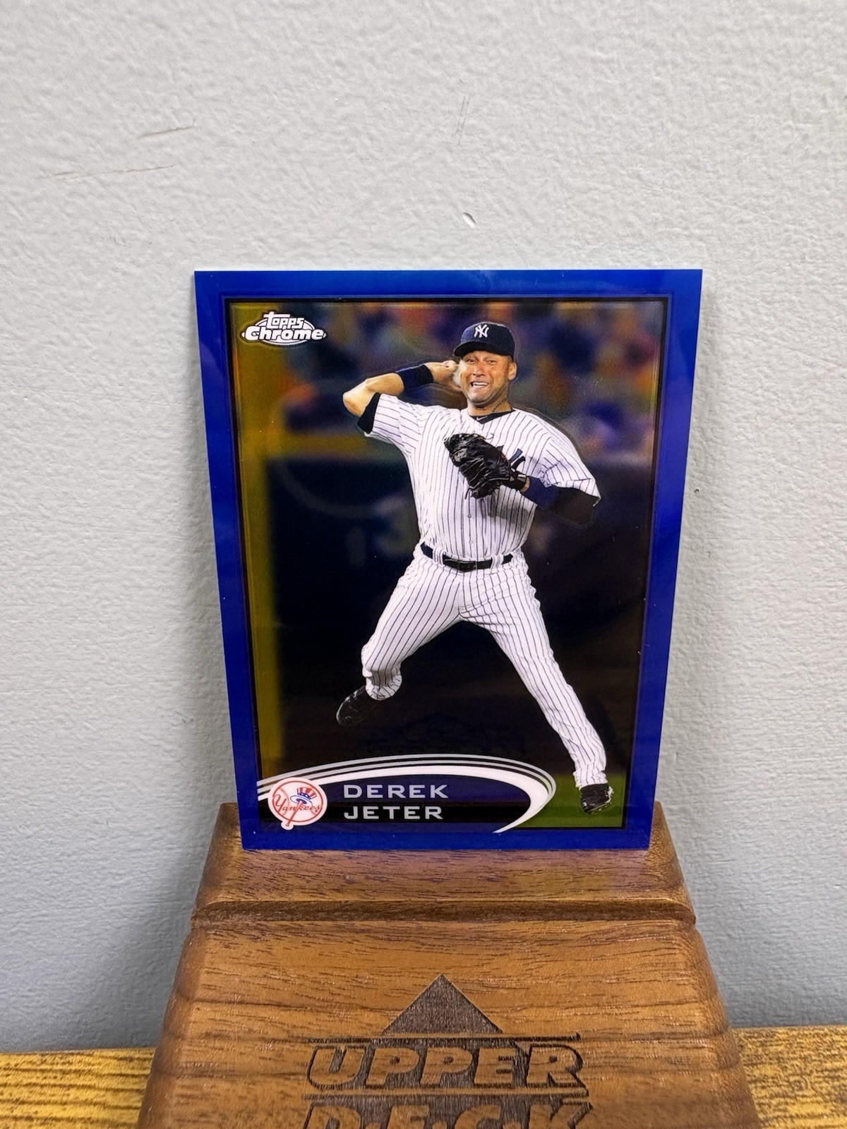 2012 Topps Chrome Derek Jeter Blue Refractor SP /199 #84 NY Yankees HOF