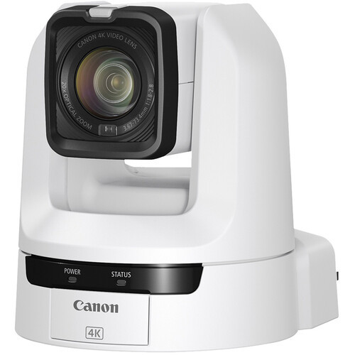 3 x Canon CR-N100 4K NDI PTZ Camera (White) with 20x Zoom Canon RC-IP100 - Picture 2 of 6