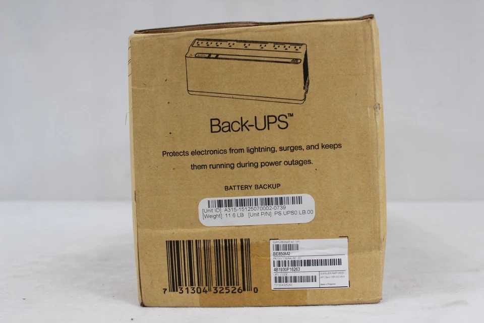APC Back-UPS BE850M2 850VA / 450 WATTS, 2 USB Ports w Original Box - Image 4 of 4