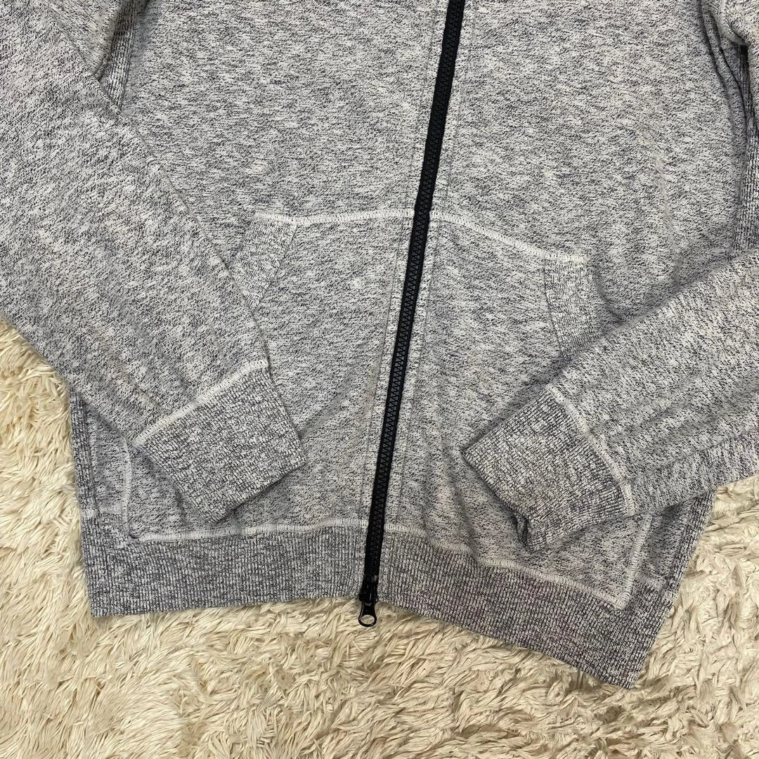 Stone Island Uomo L Cappuccio Zip Felpa Grigio L Edizione Limitata Raro Modello U