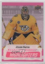 2023-24 Upper Deck Series 2 Highlighters Pink Juuse Saros #HL-24 0b1f