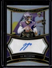 2024 Panini Select JJ McCarthy RC Auto Autograph #/399 Vikings Rookie