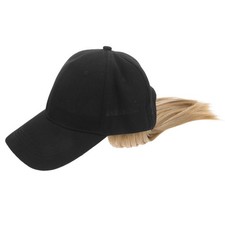 Wig Hat Short Straight Hair Baseball Cap With Hair Extensions For Women