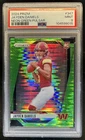 2024 Panini Prizm Jayden Daniels RC Neon Green Pulsar #347 Commanders PSA 9