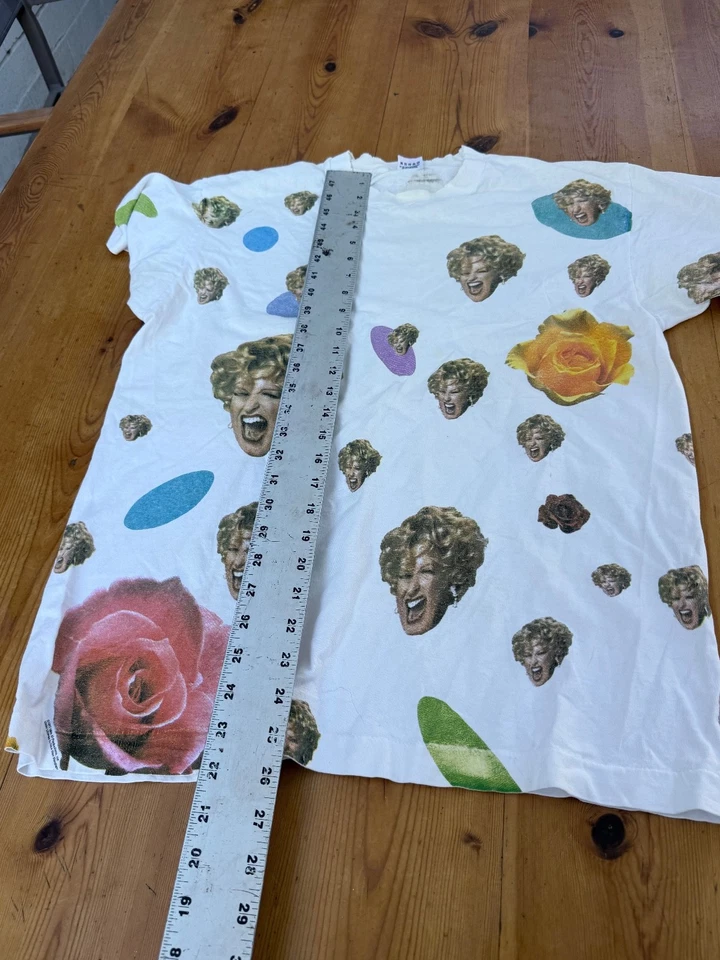 Vintage 1993 90s BETTE MIDLER 'The Divine Miss M' AOP T-Shirt Large Cotton A1 - Image 4 of 4