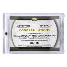TOPPS MLB DEFINITIVE COLLECTION ANDY PETTITTE ROY OSWALT HOUSTON ASTROS 906462