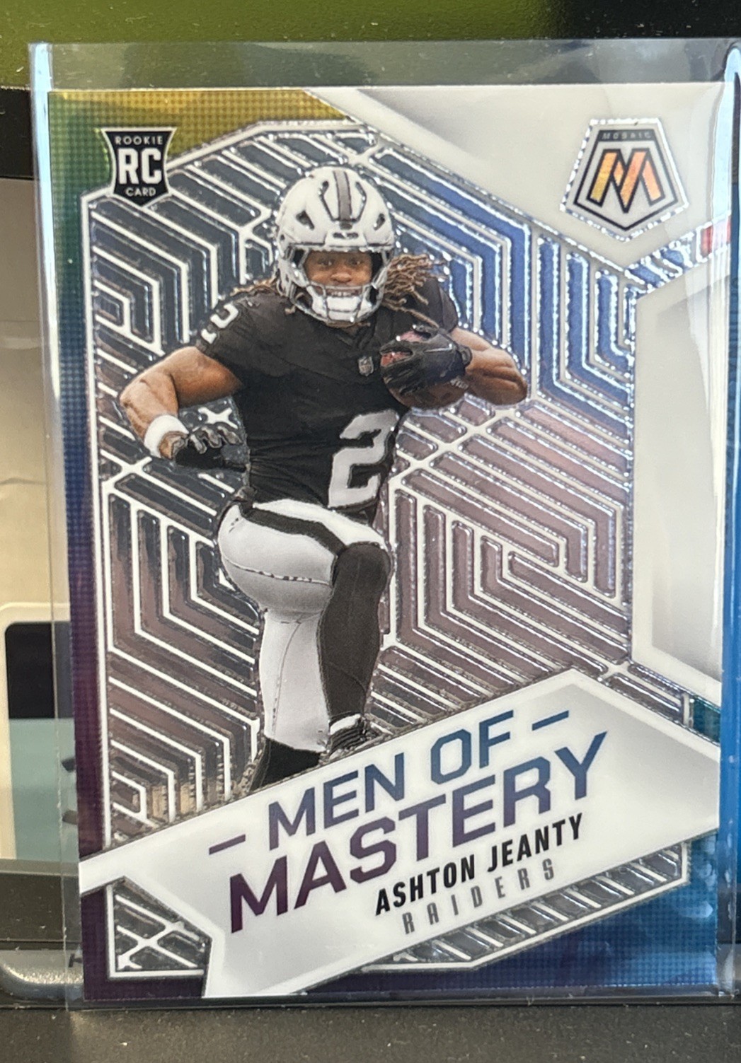 2025 Panini Mosaic - Men of Mastery Ashton Jeanty #18 Silver Prizm (RC)