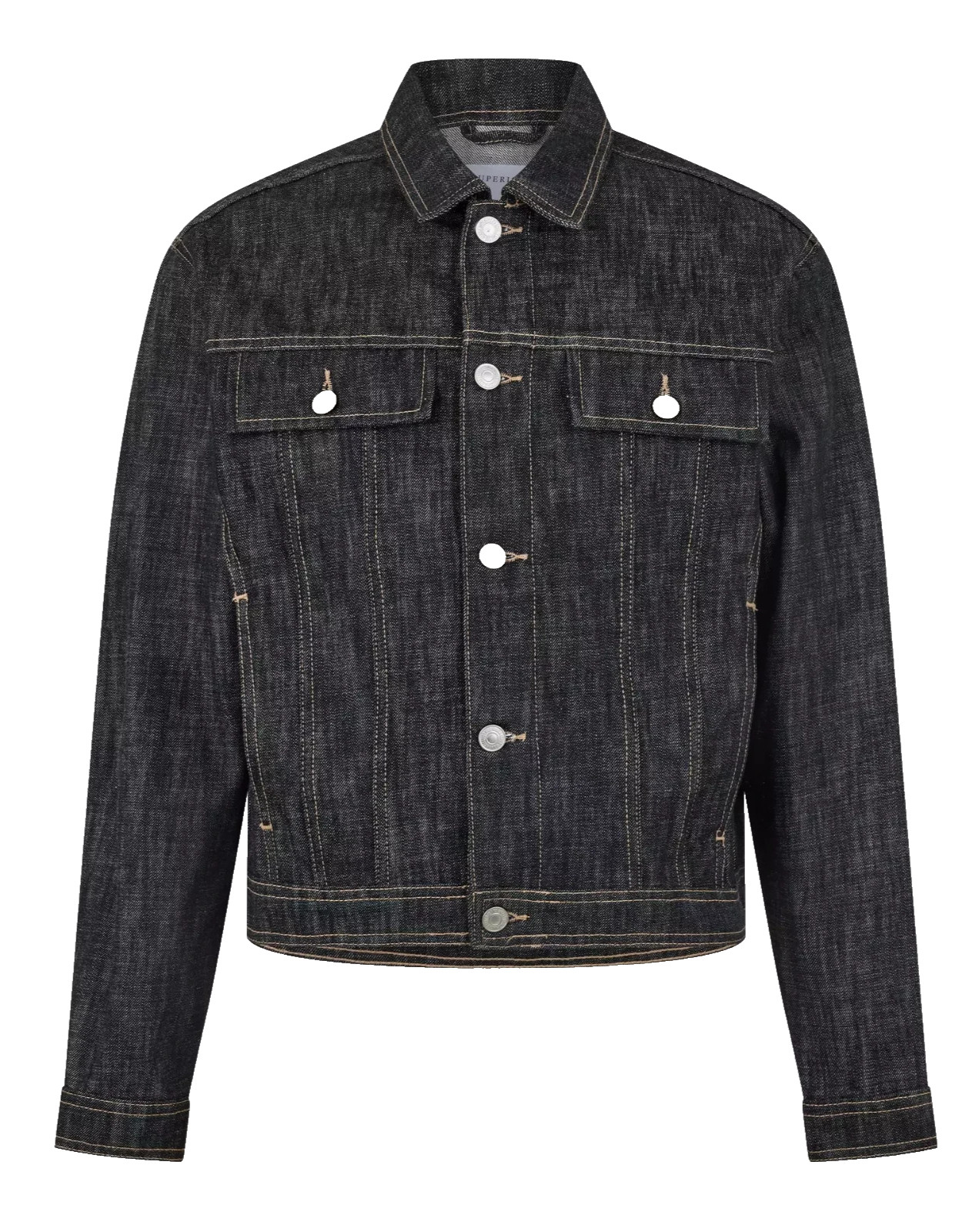 Jack and Jones Jacket Size M, L & XL Black Denim Water-Resistant Light RRP £70