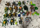 Vintage Teenage Mutant Ninja Turtles Figure Lot of 21 Playmates Toys Ralph Mike