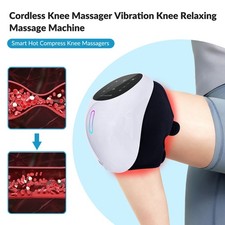 Electric Knee Massager Pad Wireless Heat Therapy for Seniors Joints Pain Relief