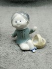 Vintage Porcelain Japanese Girl Sitting With Basket — photo 9