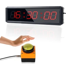 SMAHEAT Fitness Timer with Stopwatch Button, Suitable for School/exam/Home Ex...