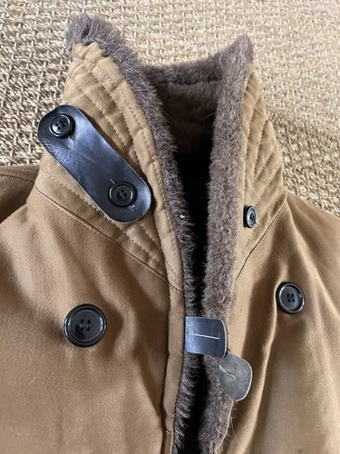 Vintage WWII Era Barnstormer Coat Alpaca Lined Military? 40" Chest image 4