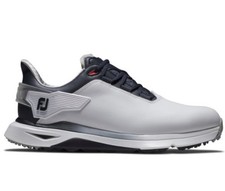 FootJoy Pro SLX Spikeless Waterproof Shoes - White/Navy/Red UK 10.5
