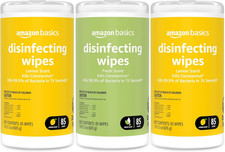Wipes, Lemon  Fresh Scent, Sanitizes, Cleans  Deodorizes, 255 Ct 3 Pks of 85 