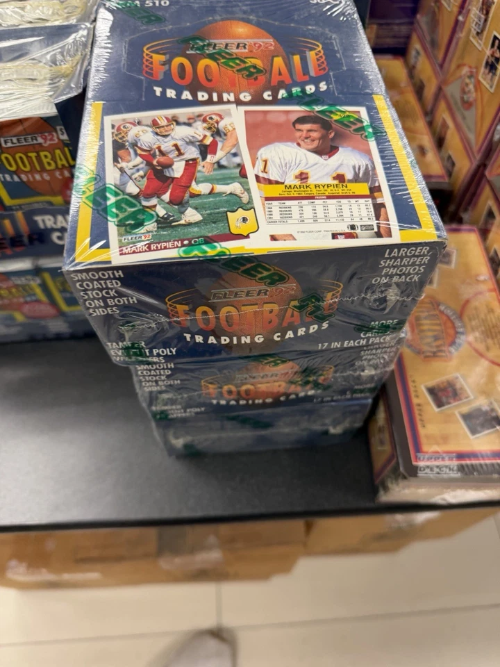 Tarjetas de fútbol americano Fleer NFL Fleer 1992 vintage 36 paquetes caja sellada Foto 2 de 2