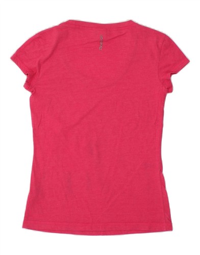 REEBOK Womens Graphic T-Shirt Top UK 4/6 XS Pink CF04 - 第 2/3 張圖片