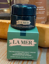 NIB La Mer The Rejuvenating Night Cream deluxe travel size 0.24 oz / 7 ml